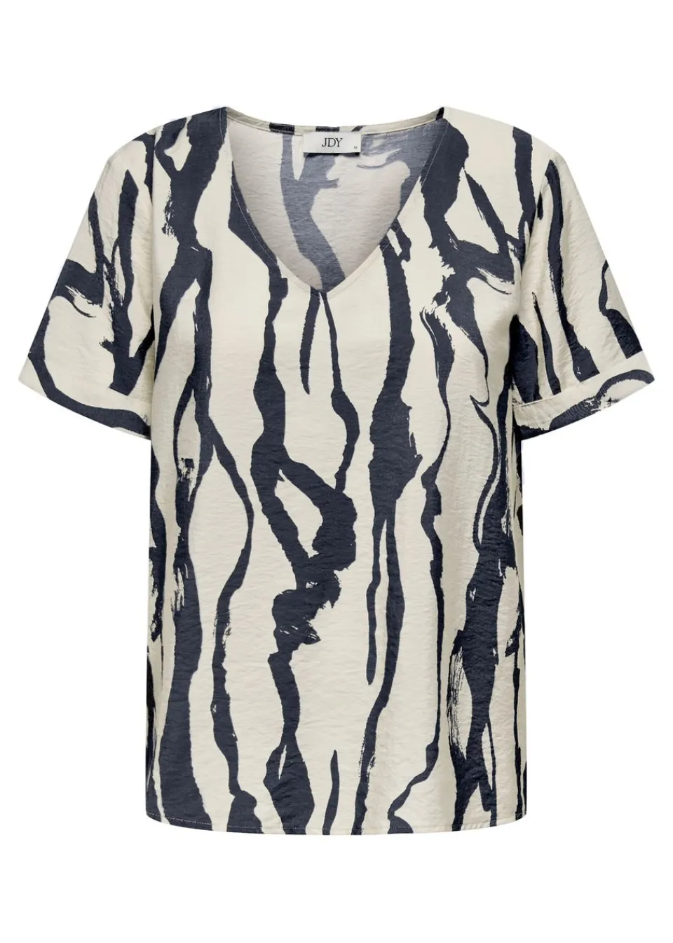 Tops>JDY White Short Sleeve Blouse
