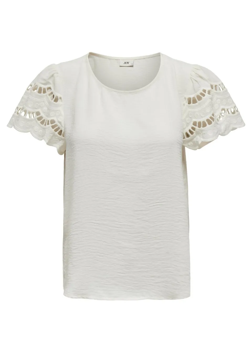 T-Shirts>JDY White Sleeve Detail T-Shirt