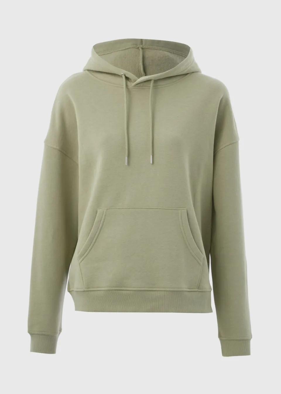 Tops>Papaya Khaki Basic Hoodie
