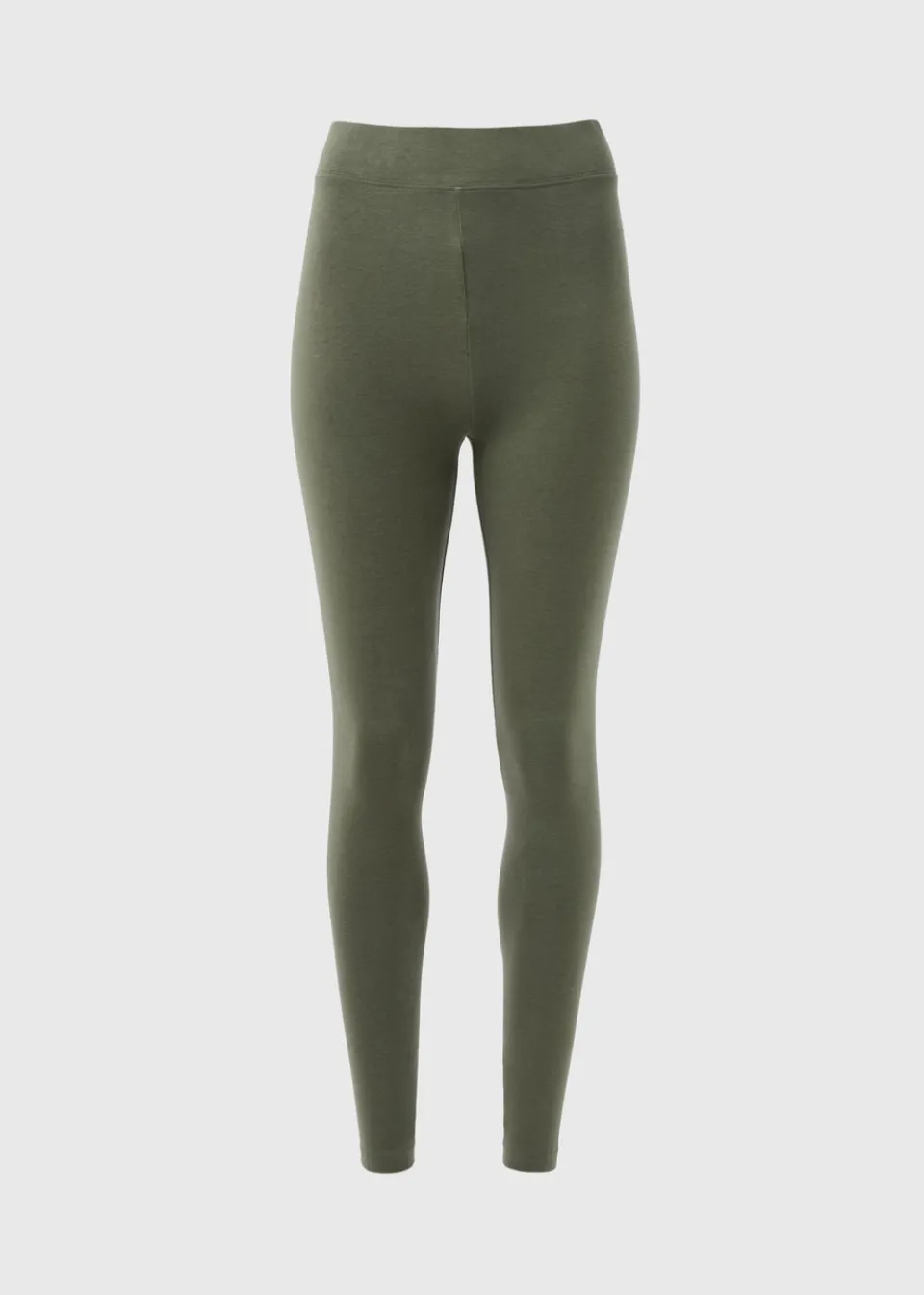 Loungewear>Papaya Cotton Leggings Khaki