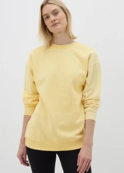 Tops>Papaya Lemon Longline Sweatshirt