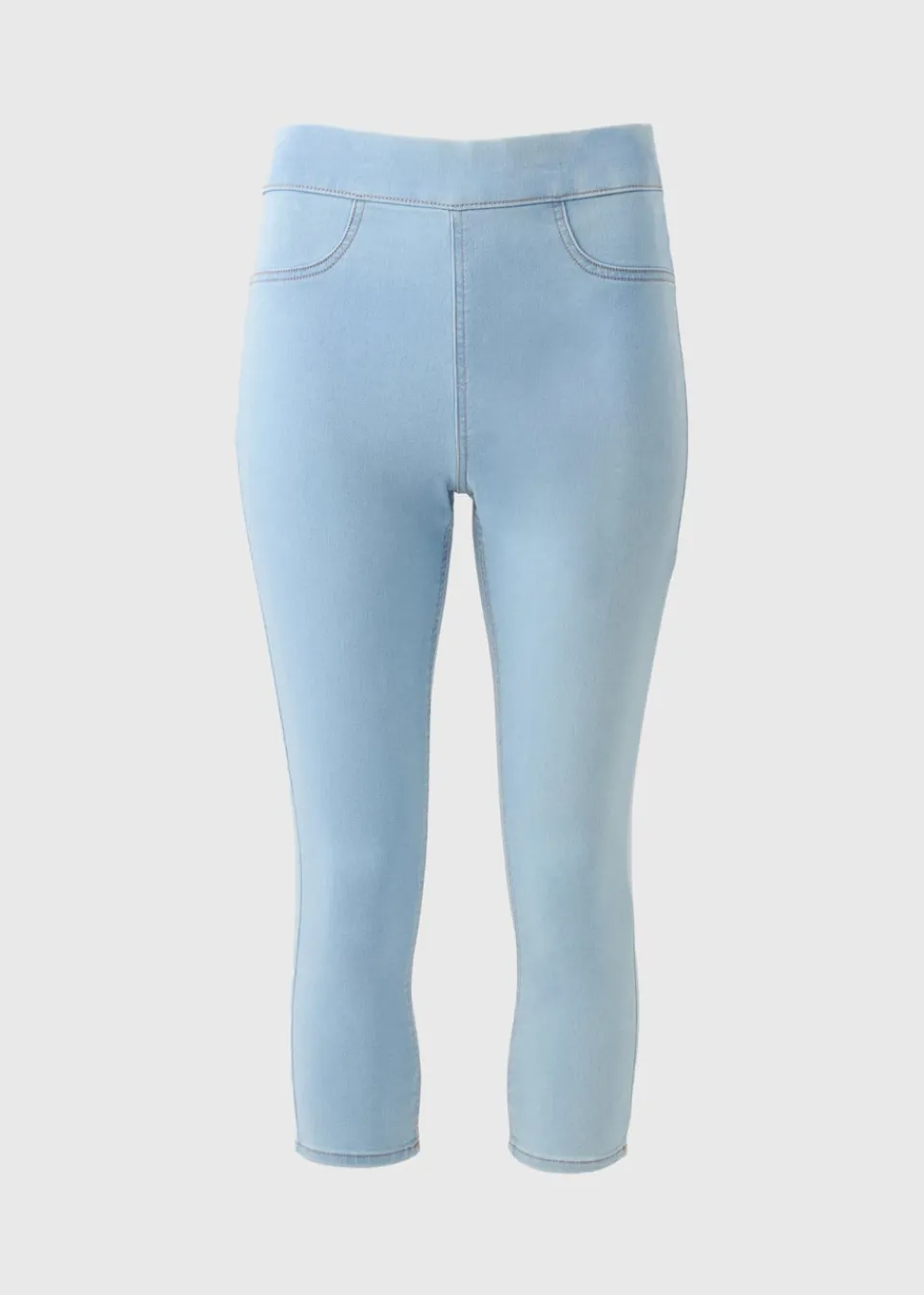 Jeans & Jeggings>Papaya Denim Lightwash Cropped Jeggings