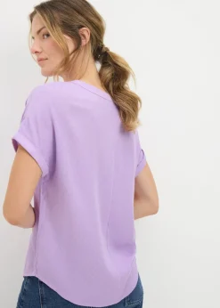 Tops>Papaya Lilac Pocket Box Top