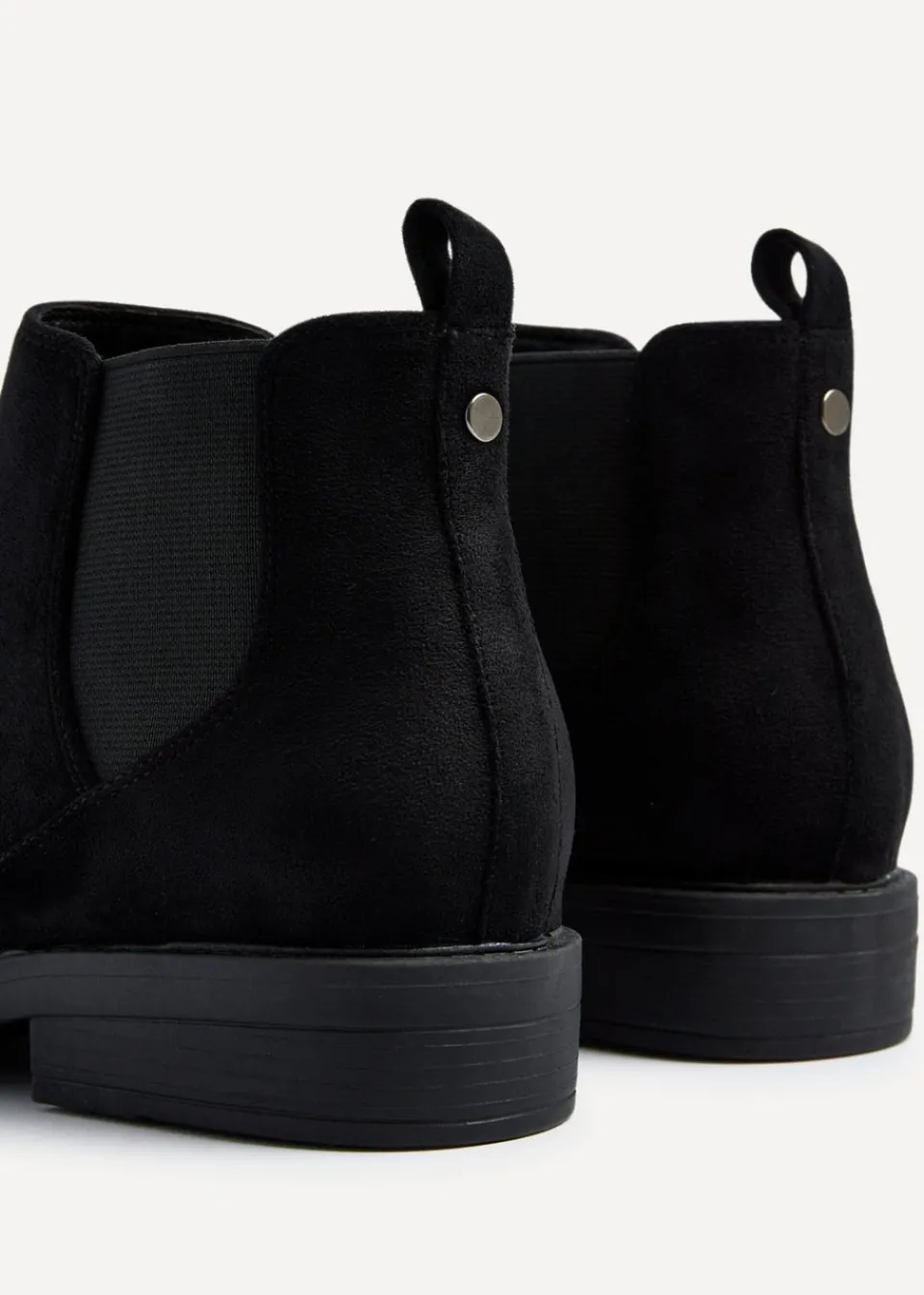 Footwear>Linzi Karina Black Faux Suede Classic Chelsea Boot