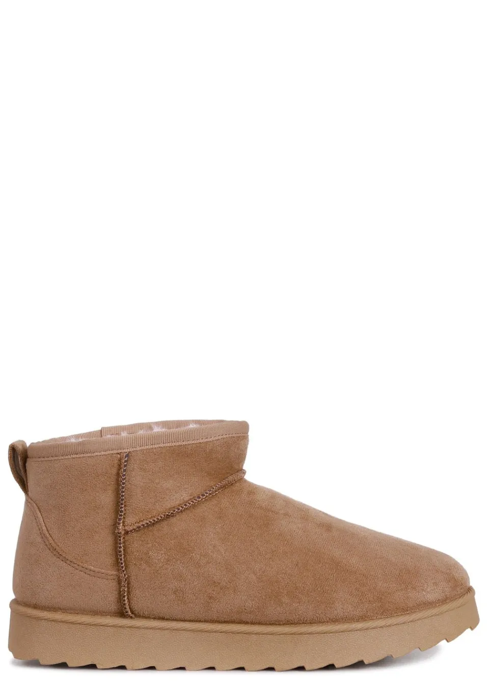 Footwear>Linzi Ultra Mini Addy Faux Suede Faux Fur Lined Chestnut
