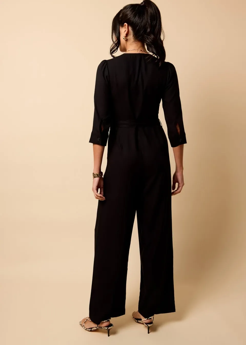 Jumpsuits & Playsuits>Little Mistress Black Tailored Jumpsuit By Vicky Pattison