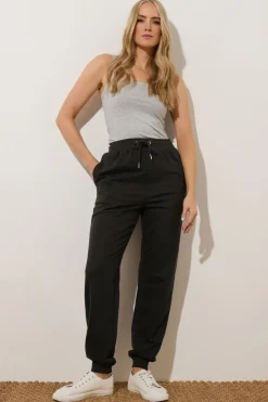 Trousers>Long Tall Sally 2 Pack Black Basic Joggers