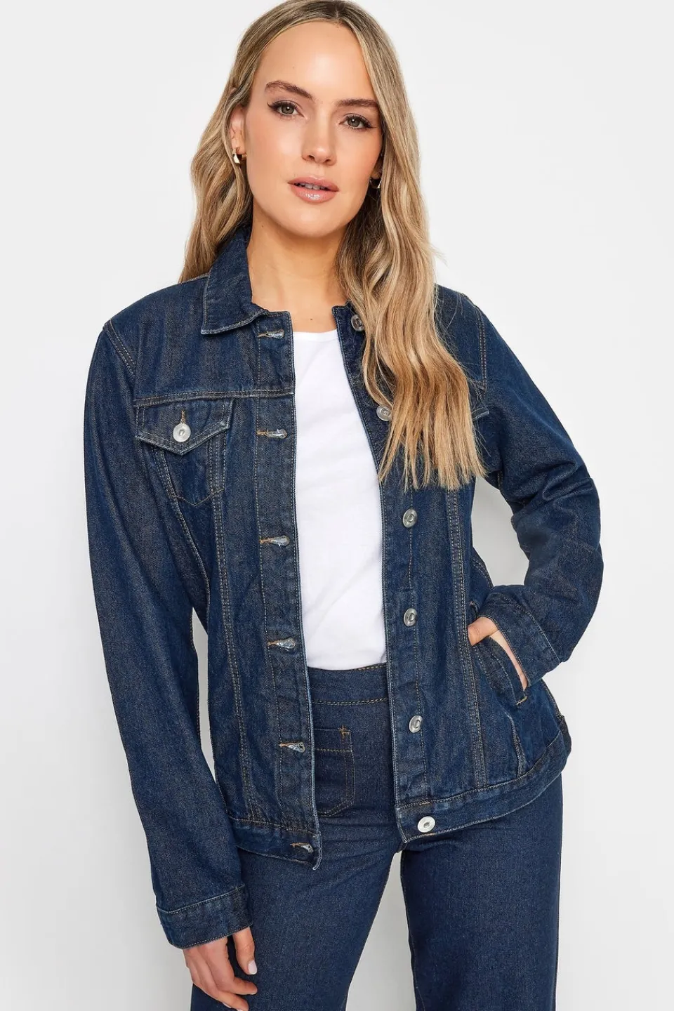 Coats & Jackets>Long Tall Sally Indigo Blue Denim Jacket