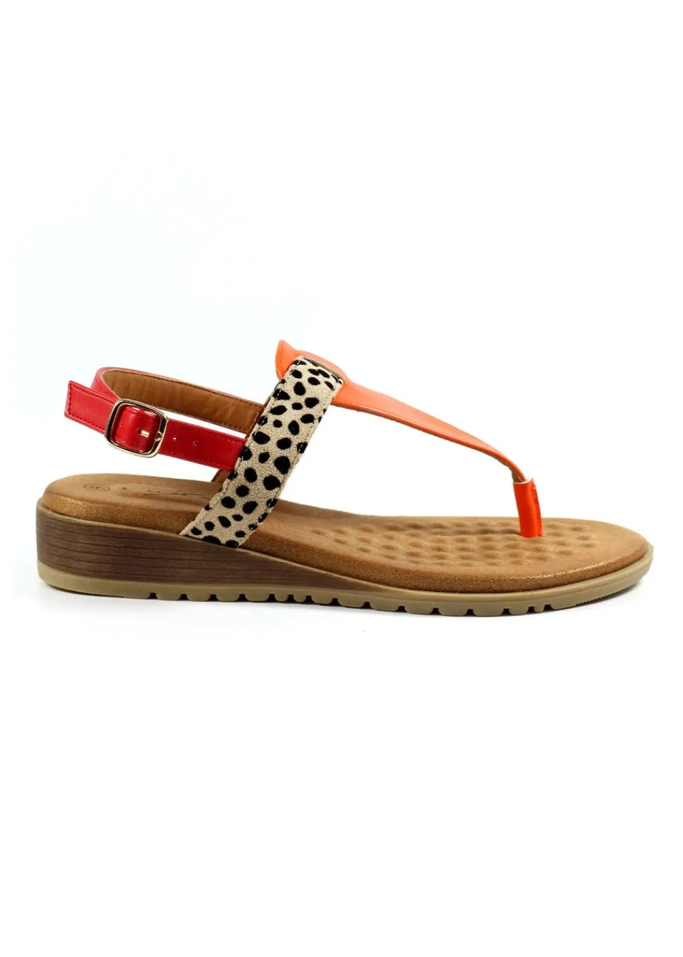 Footwear>Lunar Orange Gina Sandal