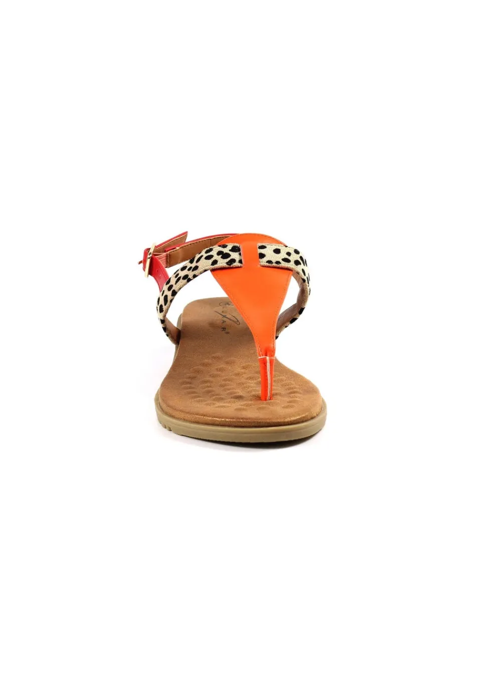 Footwear>Lunar Orange Gina Sandal