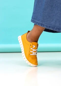 Footwear>Lunar Yellow St Austell Plimsoll