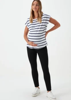 Jeans & Jeggings>Papaya Denim Maternity April Black Over The Bump Skinny Jeans
