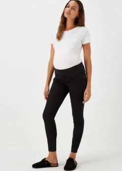 Jeans & Jeggings>Papaya Denim Maternity Rosie Black Under The Bump Jeggings
