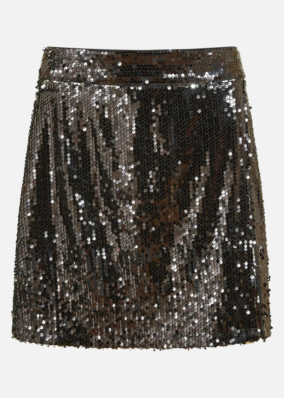 Skirts>Mela Black Sequin Mini Skirt