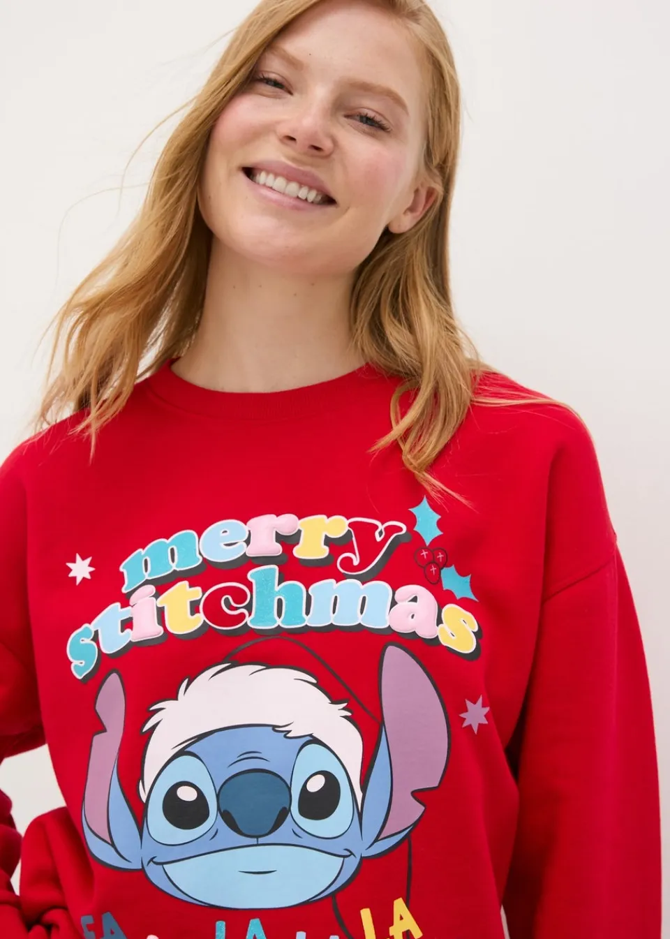 Tops>Disney Merry Stitchmas Sweatshirt