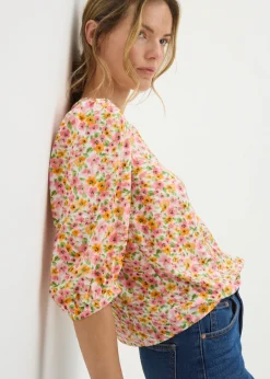 Tops>Papaya Multicoloured Ditsy Floral Blouse