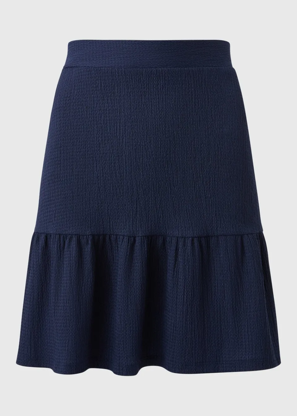 Skirts>Papaya Navy Tiered Mini Skirt