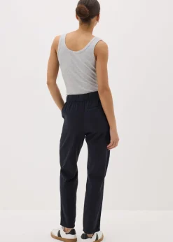 Trousers>Papaya Navy Utility Jogging Bottoms
