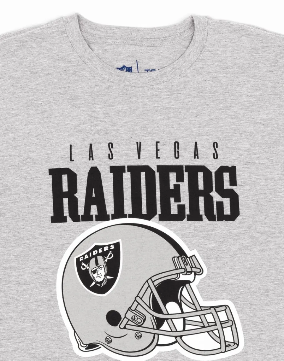 T-Shirts>NFL Grey Las Vegas Raiders Short Sleeved T-Shirt