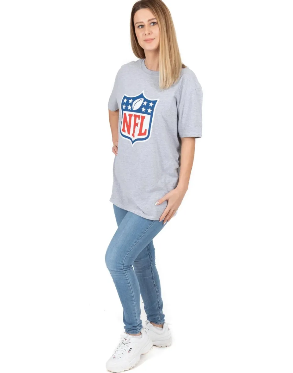 T-Shirts>NFL Grey Shield Logo Short Sleeved T-Shirt