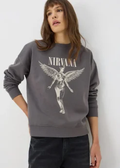 Tops>Nirvana Grey In Utero Sweatshirt