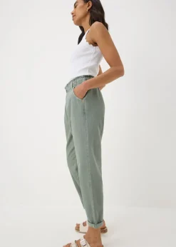 Jeans & Jeggings>Papaya Denim Paperbag sage green jeans Sagegreen