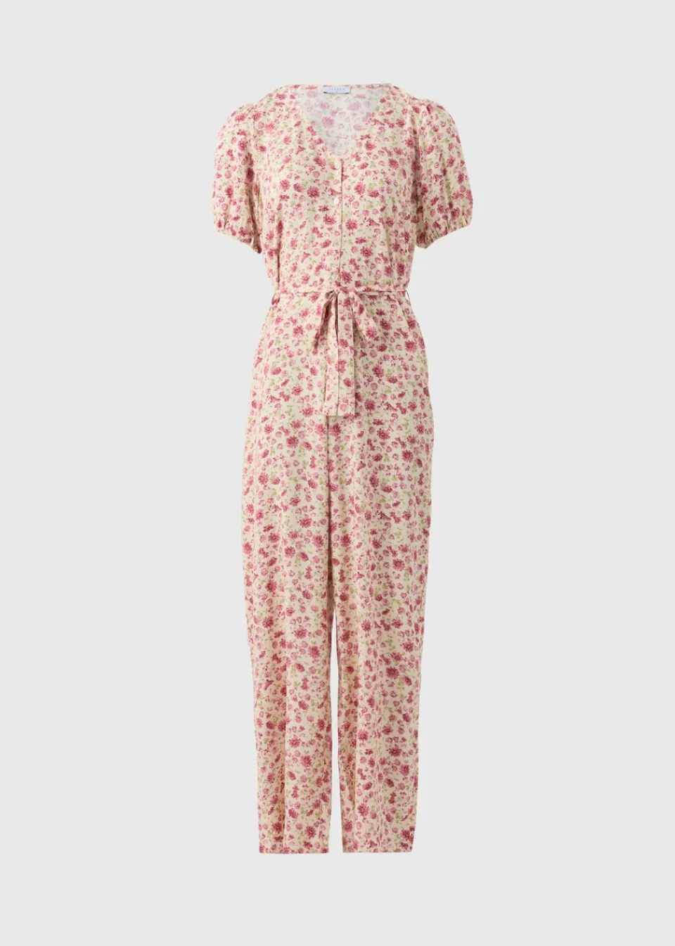 Jumpsuits & Playsuits>Papaya Pink Floral Jumpsuit