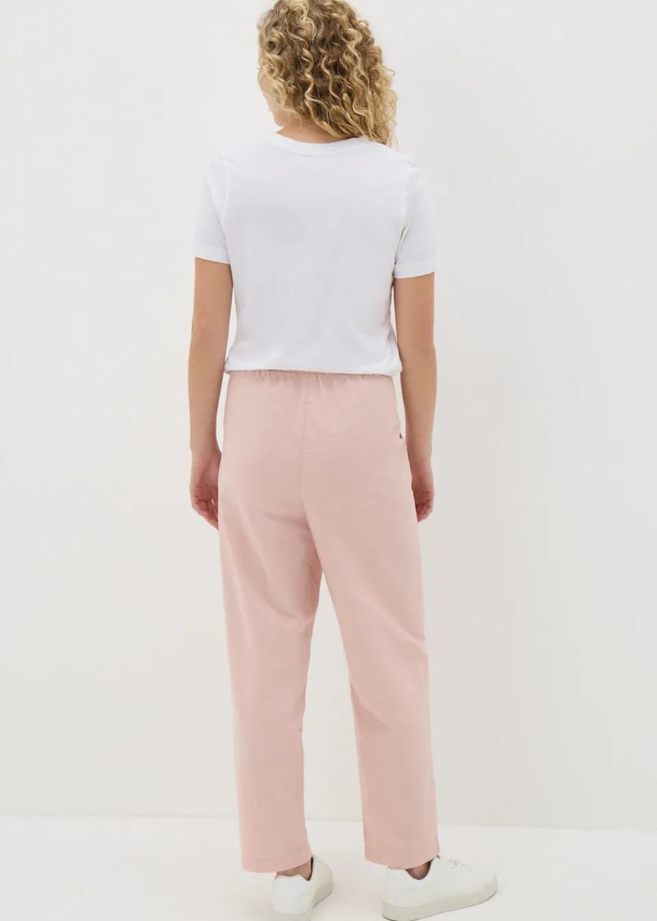 Trousers>Papaya Pink Pull On Pink Trousers