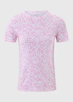 T-Shirts>Papaya Spot Fitted T-Shirt Pink