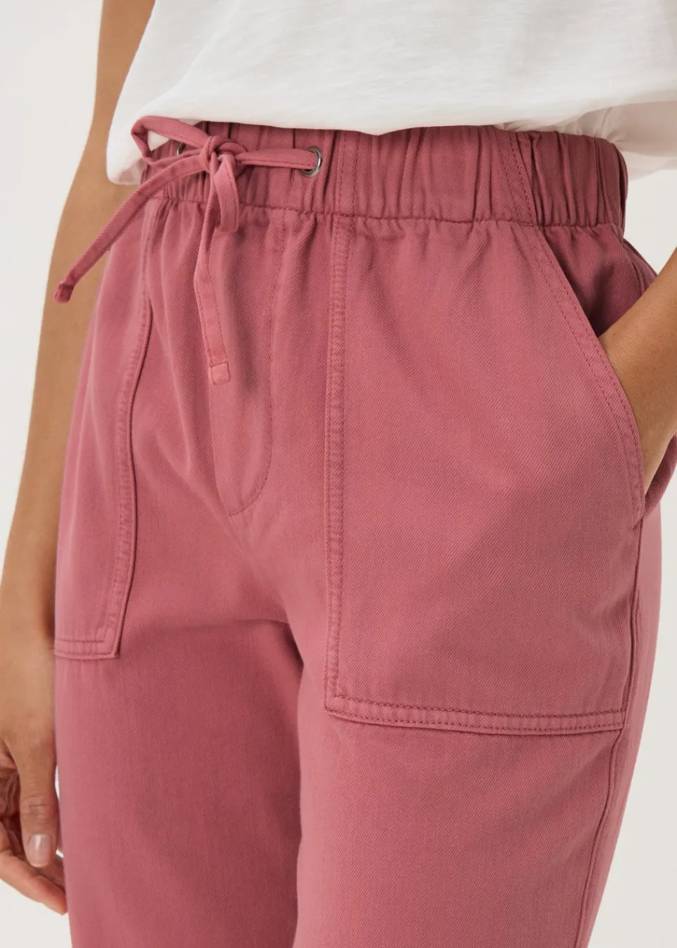 Loungewear>Papaya Pink Utility Jogging Bottoms