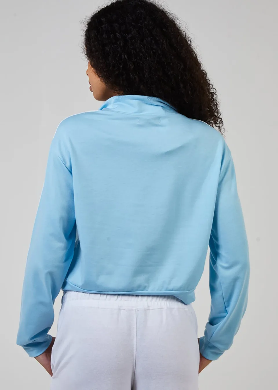 Tops>Pink Vanilla Zip Up Sweatshirt Blue