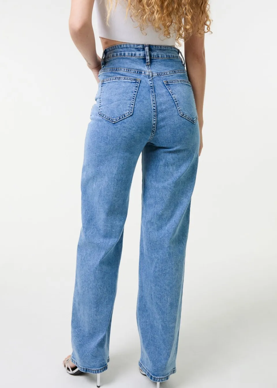 Jeans & Jeggings>Pink Vanilla Denim High Waist Glitter Jeans