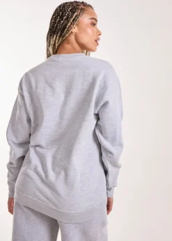 Tops>Pink Vanilla Grey Motorsport Oversized Sweat