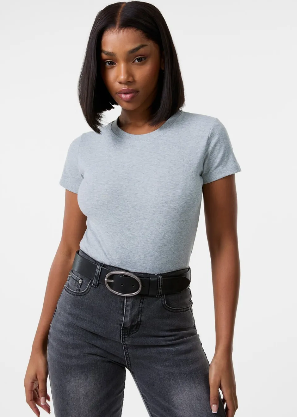 T-Shirts>Pink Vanilla Grey Short Sleeve T- Shirt