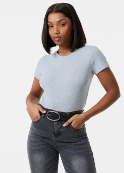 T-Shirts>Pink Vanilla Grey Short Sleeve T- Shirt