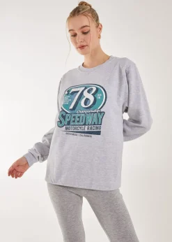Tops>Pink Vanilla Motor Racer Sweatshirt