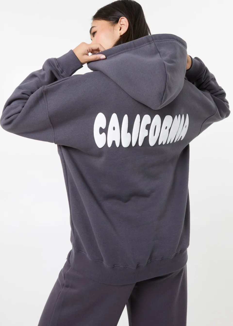 Tops>Pink Vanilla Slate California Oversized Hoodie
