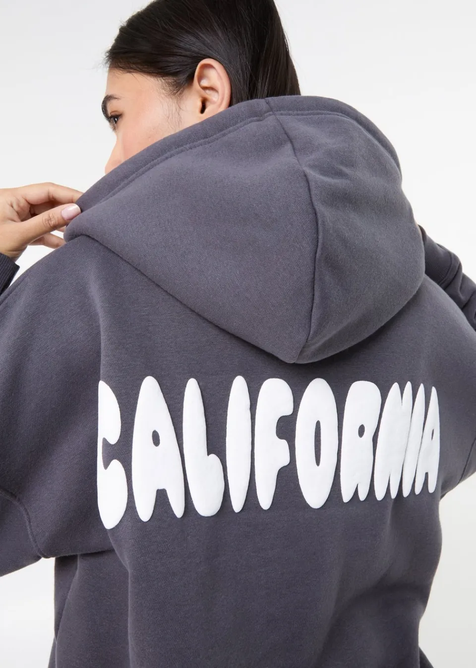 Tops>Pink Vanilla Slate California Oversized Hoodie