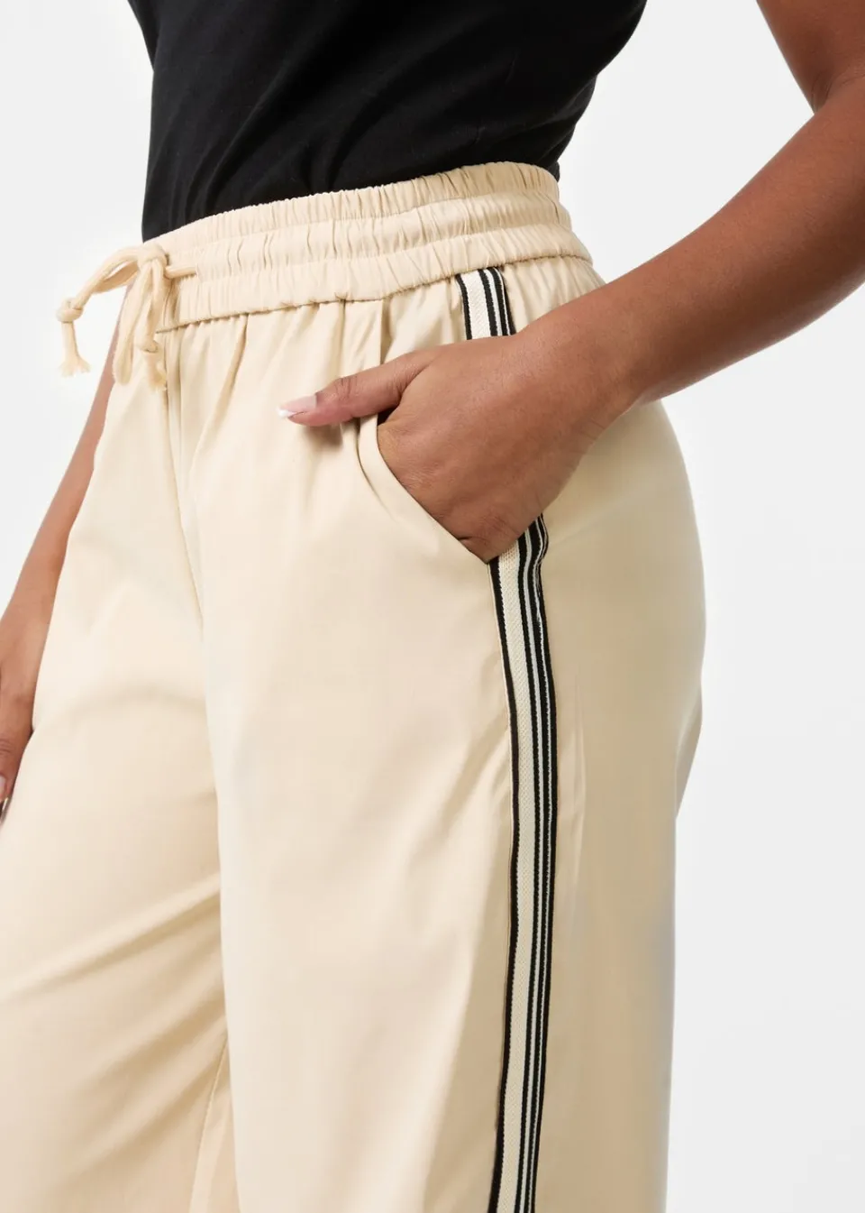 Trousers>Pink Vanilla Stone Stripe Tracksuit Bottoms