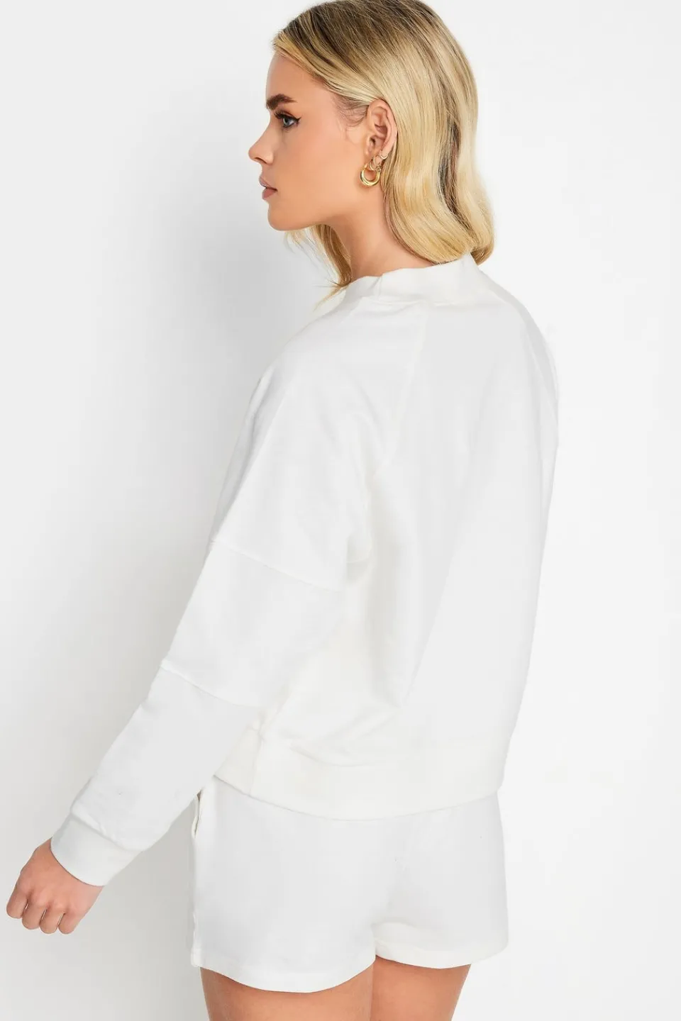 Tops>PIXIEGIRL Ivory White 'Sporty Season' Slogan Cropped Sweatshirt