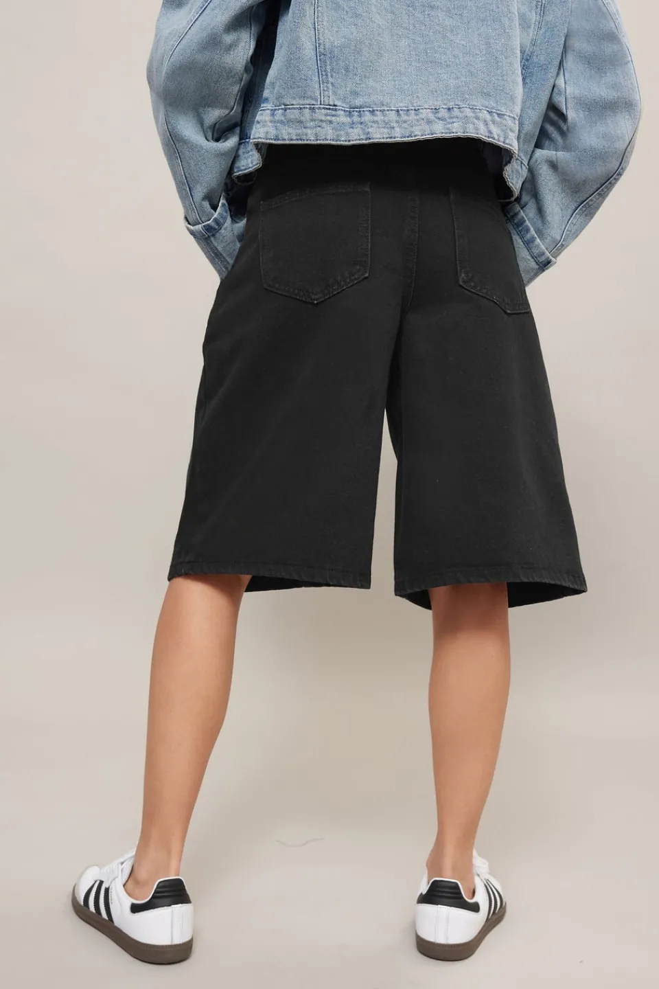 Shorts>PIXIEGIRL Petite Black Denim Jorts