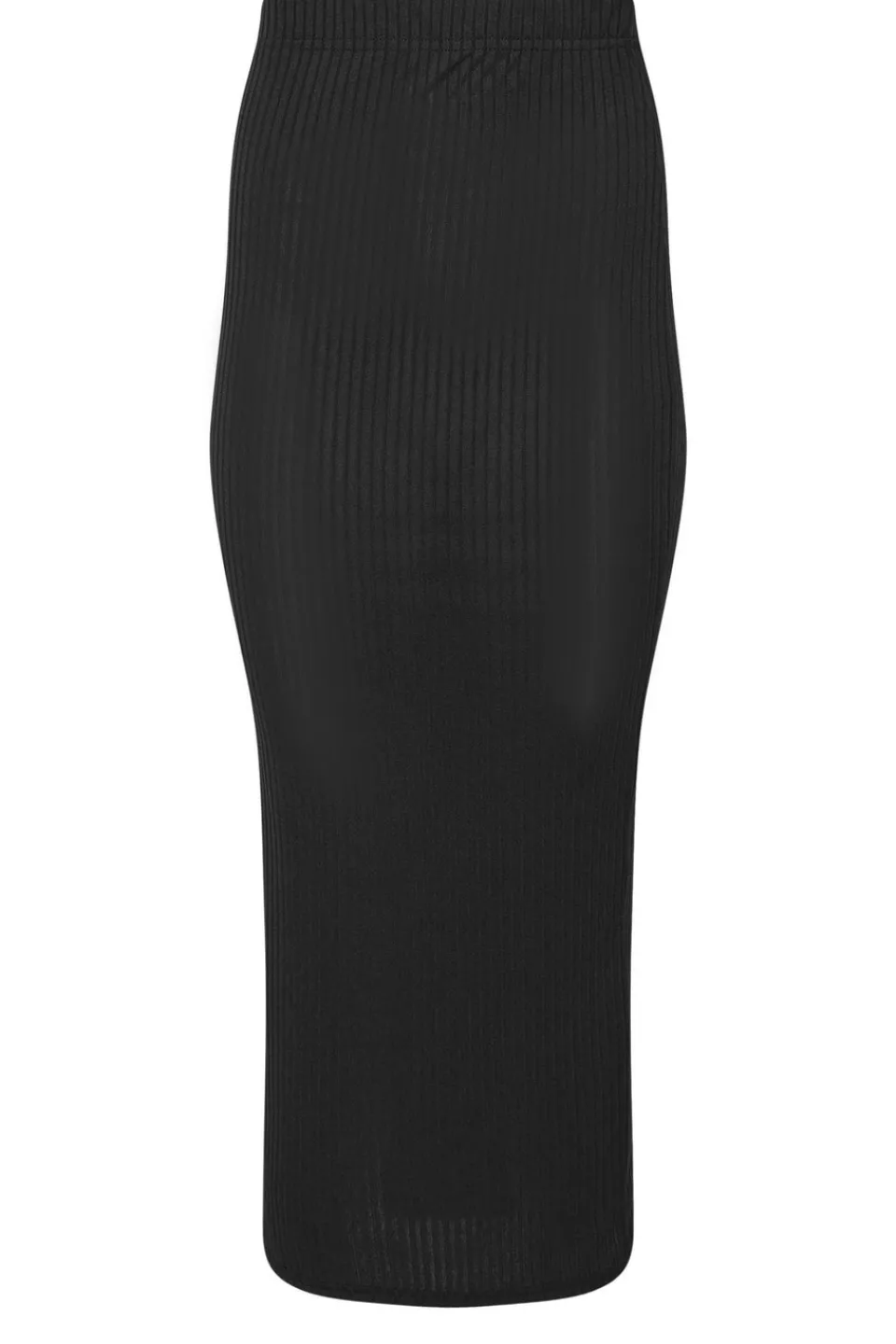 Skirts>PIXIEGIRL Petite Black Ribbed Maxi Tube Skirt