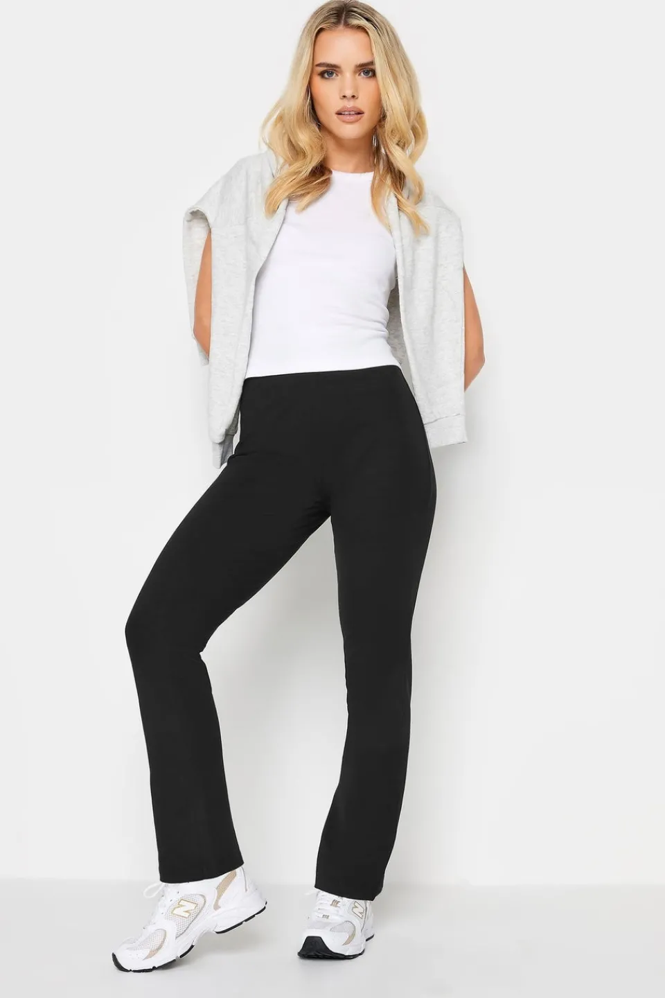 Leggings>PIXIEGIRL Petite Black Slim Leg Yoga Pants