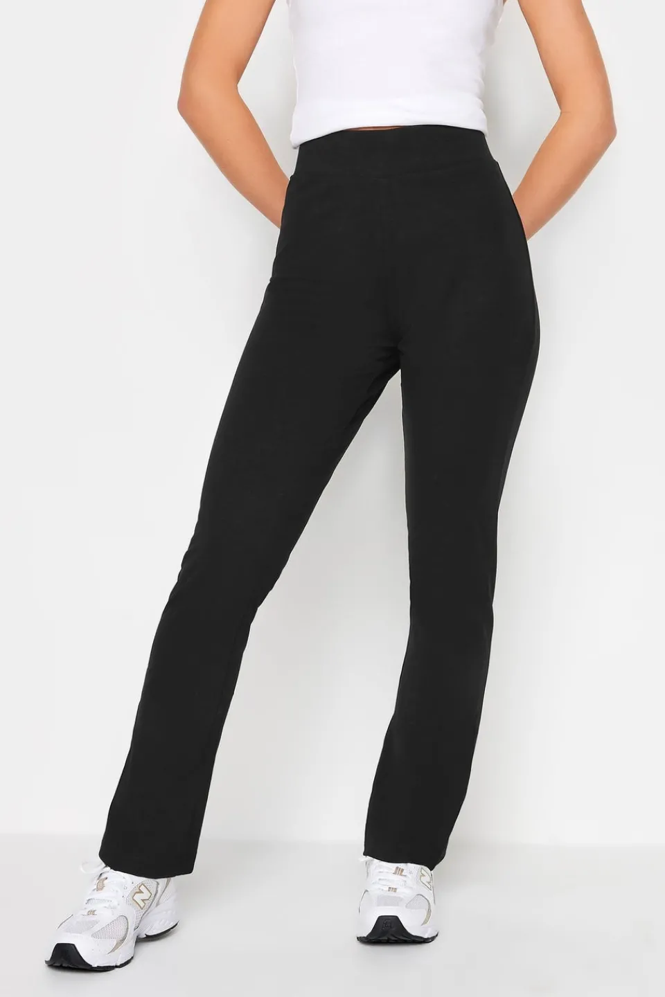 Leggings>PIXIEGIRL Petite Black Slim Leg Yoga Pants