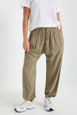 Trousers>PIXIEGIRL Petite Brown Seam Detail Cuffed Trousers