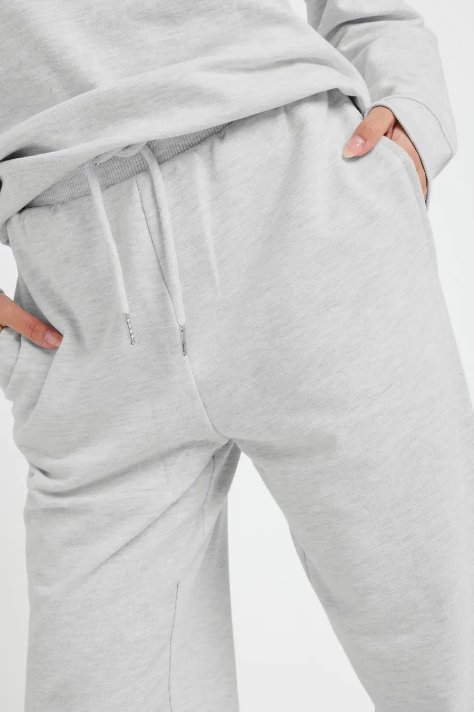 Trousers>PIXIEGIRL Petite Grey Elasticated Waist Cuffed Joggers