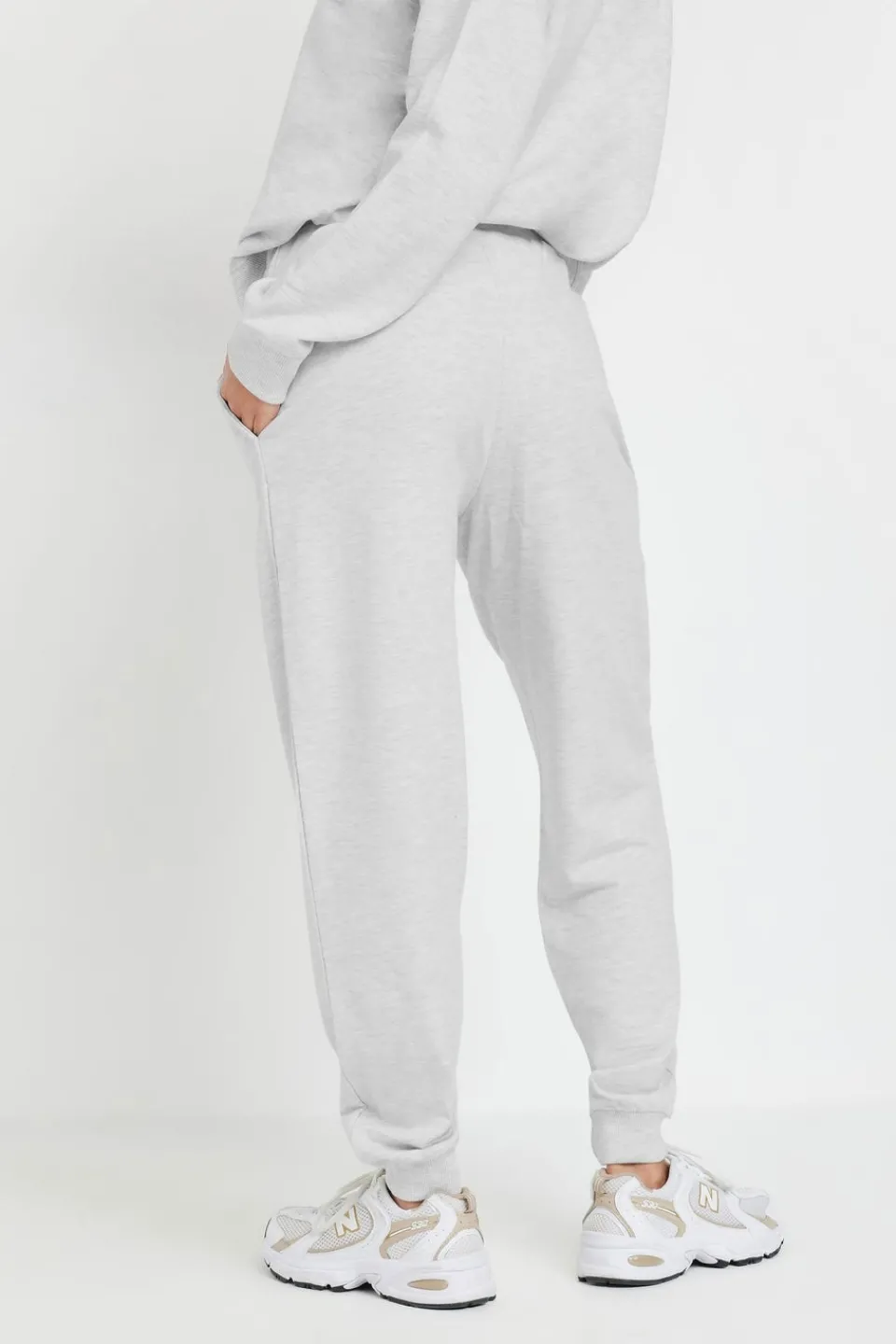 Trousers>PIXIEGIRL Petite Grey Elasticated Waist Cuffed Joggers