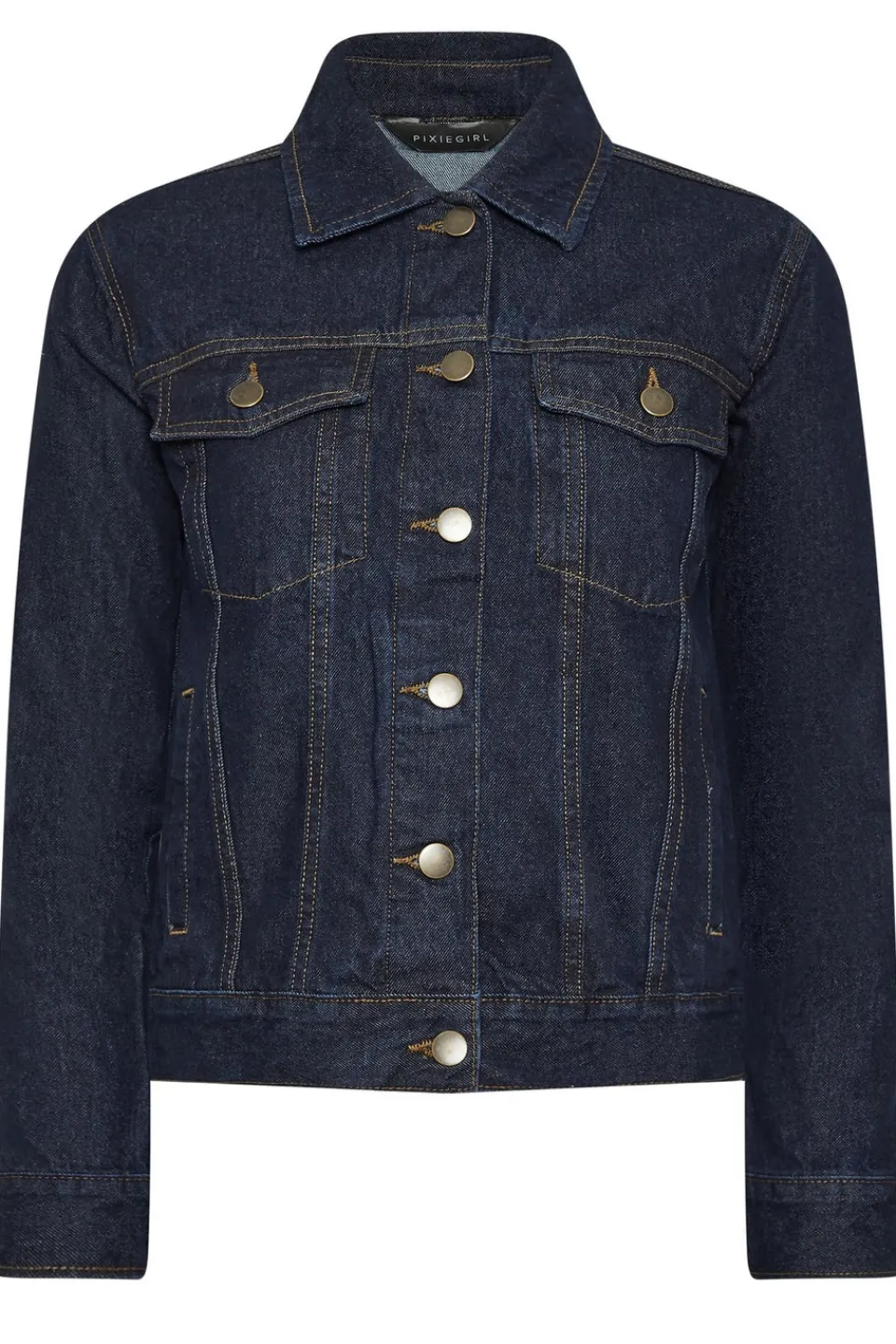 Coats & Jackets>PIXIEGIRL Petite Indigo Blue Denim Jacket