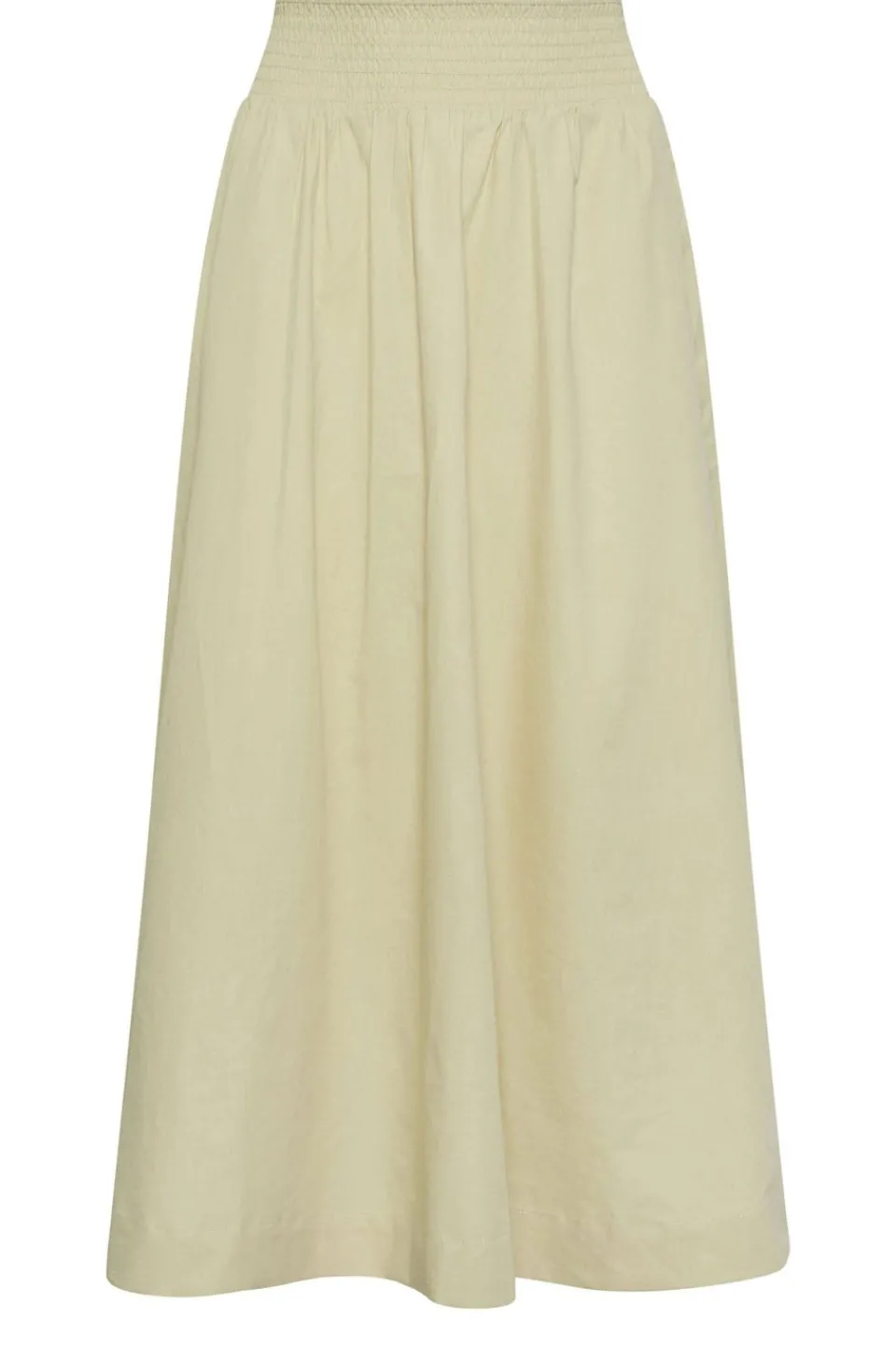 Skirts>PIXIEGIRL Petite Stone Brown Poplin Maxi Skirt