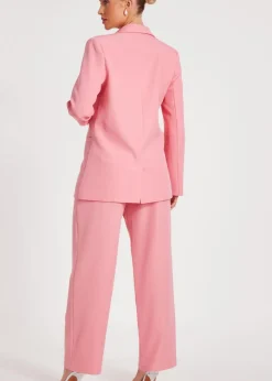 Coats & Jackets>Quiz Coral Woven Blazer